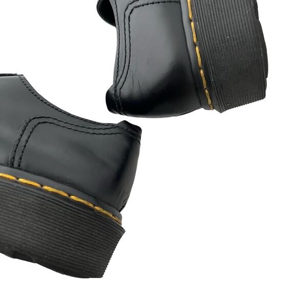 Dr. Martens VTG Leather Chunky heel Shoes Y2K Black Sz 7 retro eclectic grandpa - Picture 11 of 12